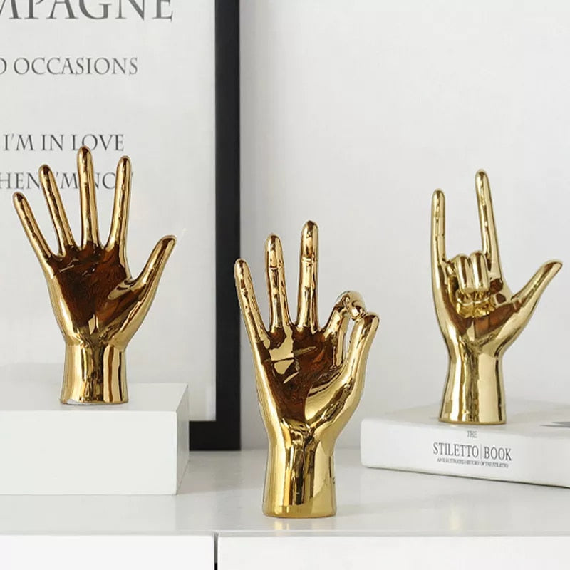 Gold Finger Figurine